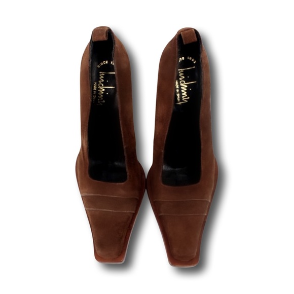 Vintage Luichiny Stacked Loafer Chunky Platform Pump Heels - Picture 2 of 6